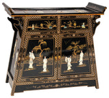 Black Lacquer Altar Cabinet Royal Ladies