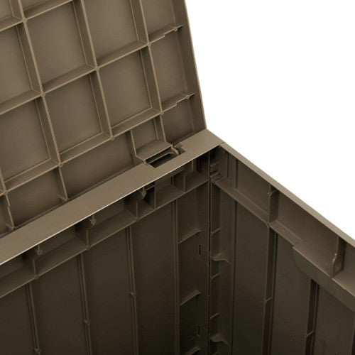 vidaXL Outdoor Storage Box Patio Furniture Blanket Box Gray Polypropylene
