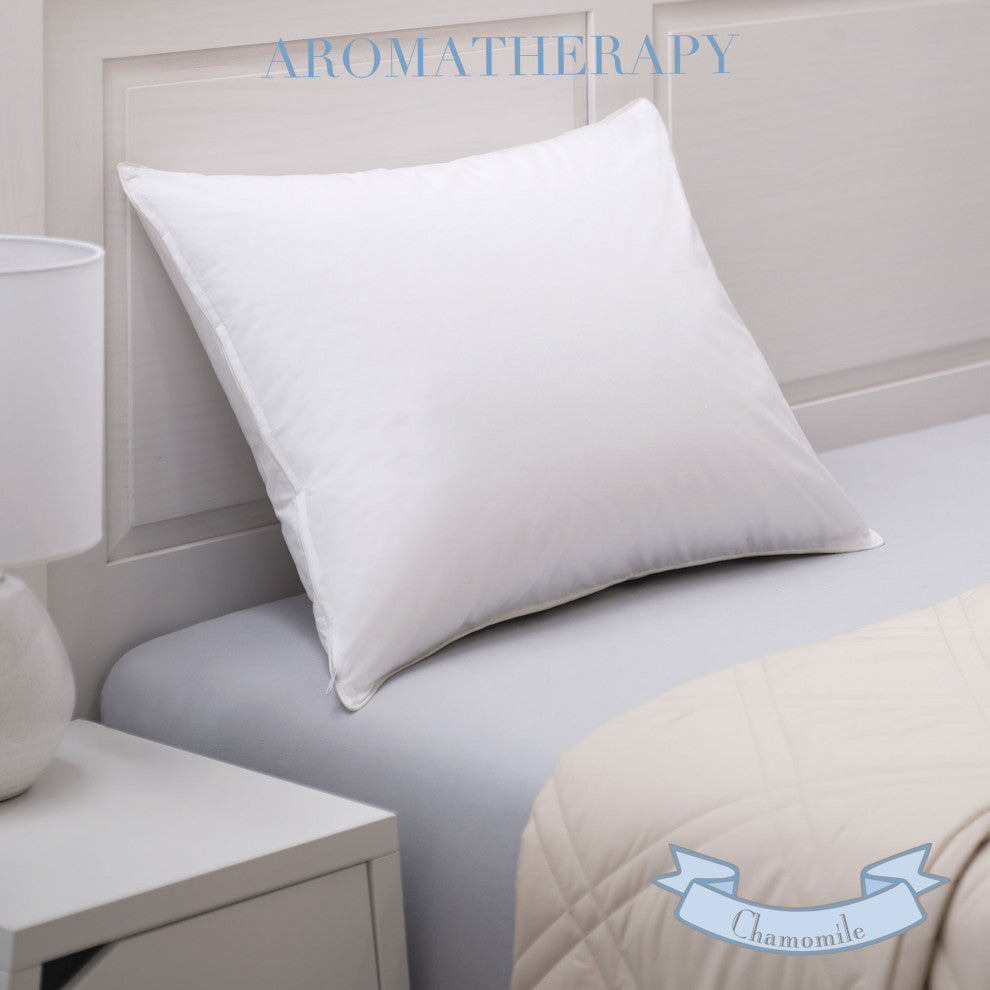 Chamomile Aroma Infusion Cotton Pillow Protector, Standard