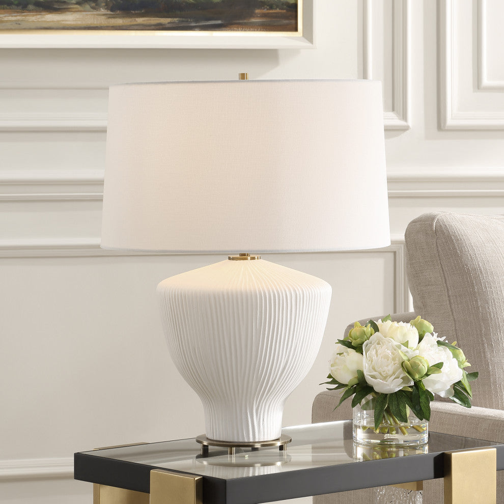 Uttermost Maisie White Table Lamp