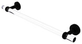Pacific Beach 24" Towel Bar with Twisted Accents, Matte Black