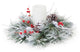 Flocked Pine Berry Candle Ring 15.5"D