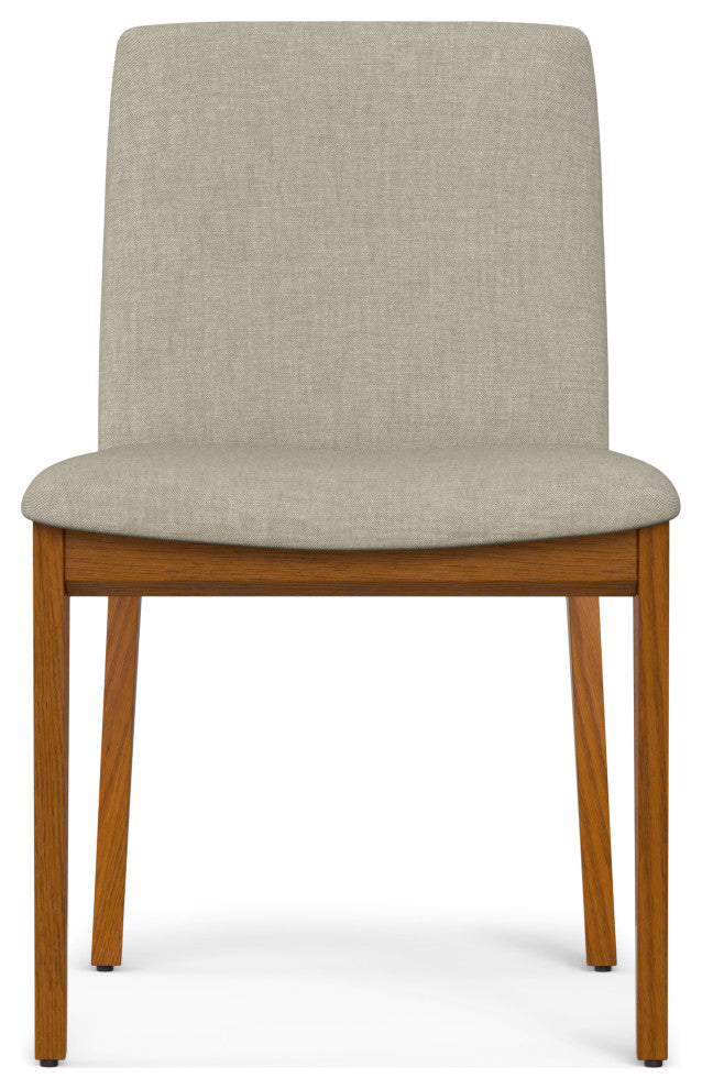 Selena Dining Chair (Set of 2) in Natural Linen Look Fabric