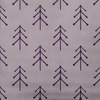 Frosting Colored Patterned Trees Polyester Throw Pillow, 18"x18"