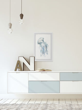"Luminous Jellyfish" Framed Painting Print, 20"x30"
