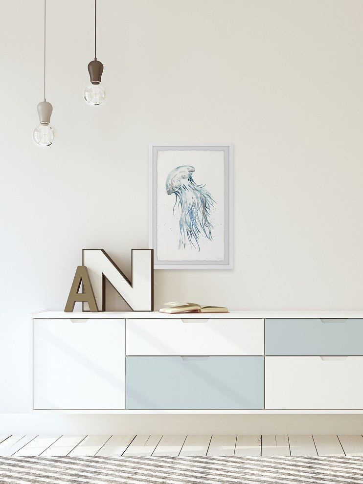 "Luminous Jellyfish" Framed Painting Print, 20"x30"