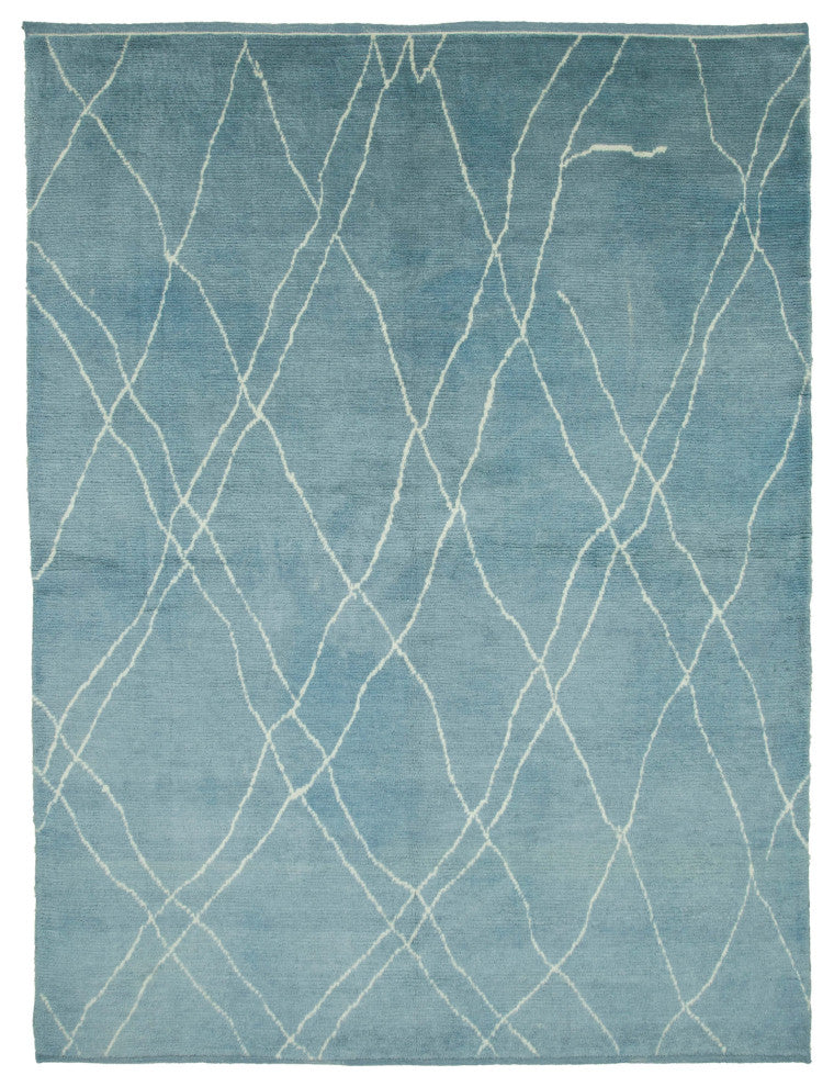 Rug N Carpet - Handmade Decorative 7' 10'' x 9' 11'' Moroccan Area Rug