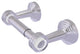 Pacific Beach Two Post Dotted Accent Toilet Tissue Holder, Satin Chrome