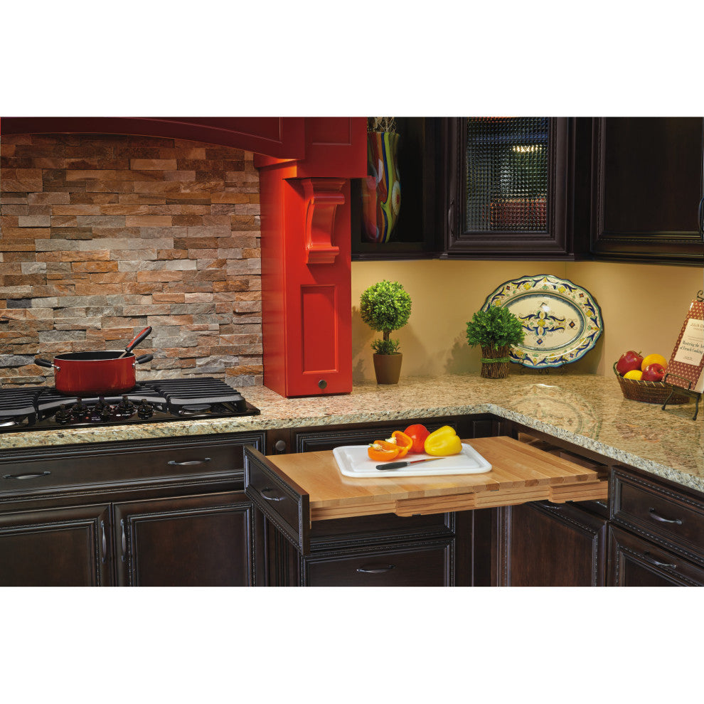 Wood Pull Out Counter Extension Table