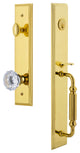 Carre' 1-Piece Dummy Handleset, F Grip and Fontainebleau Knob, 849051