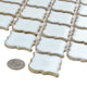 Hudson Tangier Mosaic Floor and Wall Tile, Silk White