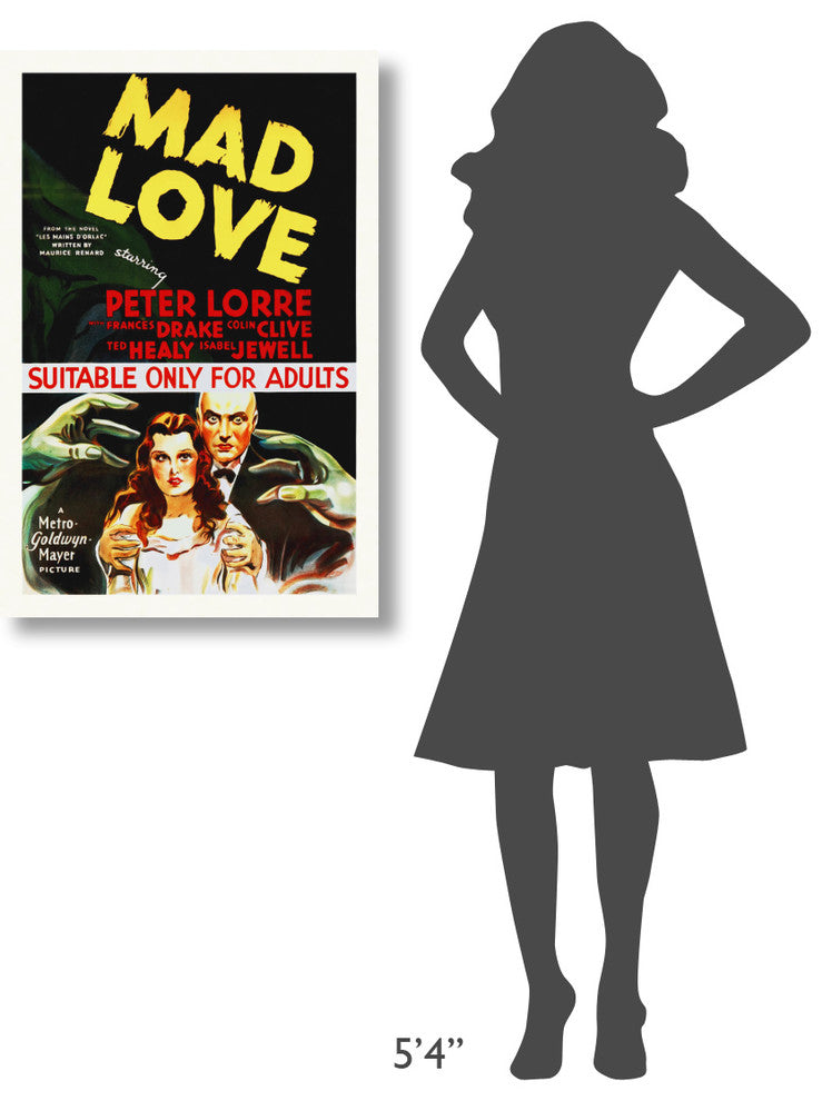 "Mad Love, 1935" Stretched Canvas Giclee by Hollywood Photo Archive, 24x36"