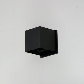 Black LED Outdoor Wall Sconce from the Alumilux Cube Collection