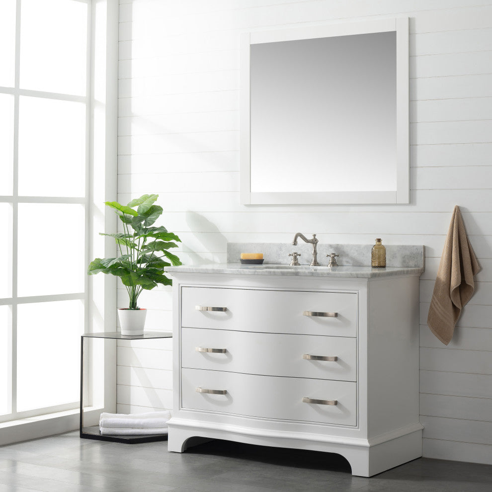 Monroe 42" Bathroom Vanity, White