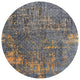 Ahgly Company Indoor Round Mid-Century Modern Area Rugs, 3' Round