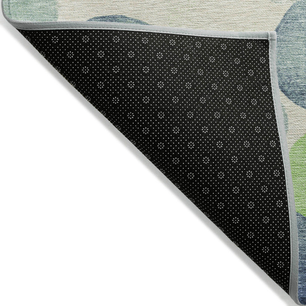 Machine Washable Indoor/Outdoor Chantille ACN1898 Navy 9' x 12' Rug