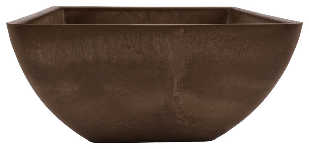 Simplicity Square Pot, Chocolate, Small