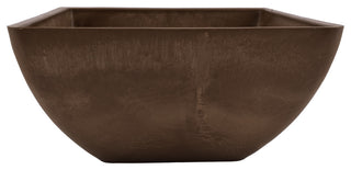 Simplicity Square Pot, Chocolate, Small