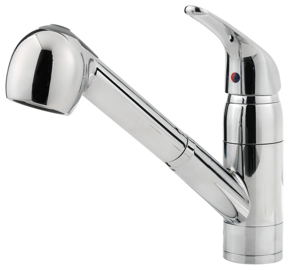 Pfirst Series 1-Handle Pull-Out Kitchen Faucet, Polished Chrome