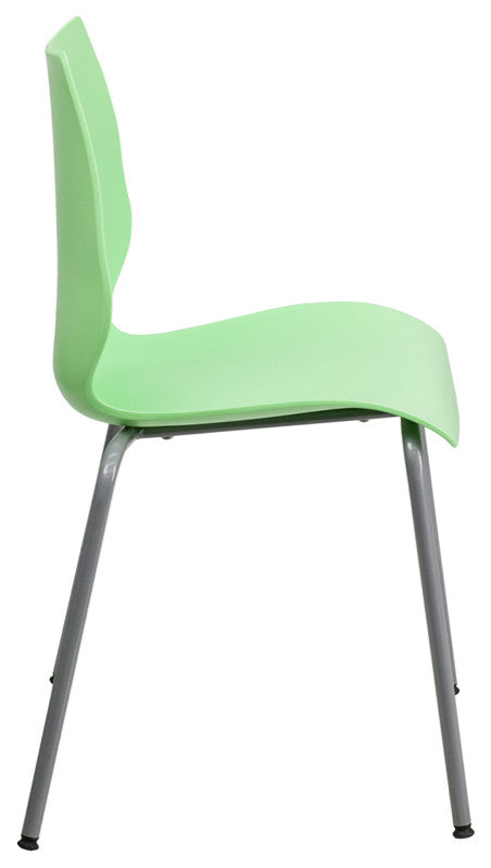Green Plastic Stack Chair RUT-288-GREEN-GG