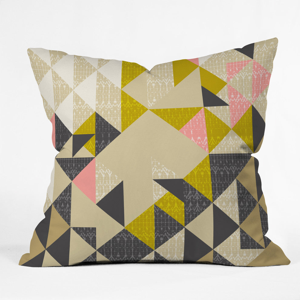 Pattern State Nomad Quilt Outdoor Throw Pillow