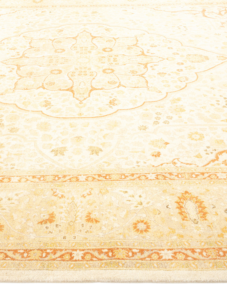 Angelina, One-of-a-Kind Hand-Knotted Area Rug Ivory, 8'2"x10'4"