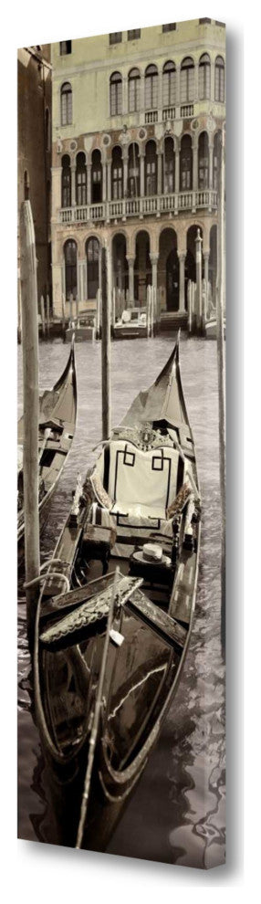 13" Ancient Venetian Gondola Boatyard Giclee Wrap Canvas Wall Art