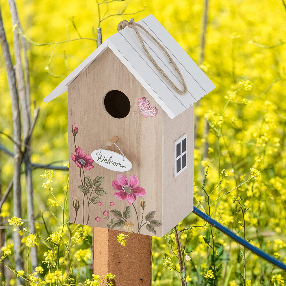 Rustic Welcome Birdhouse, 8.75 Inches