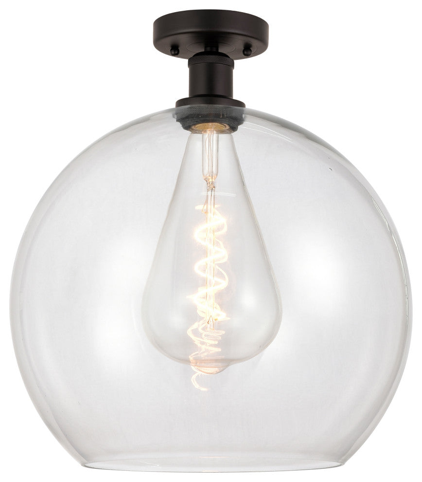 Innovations 616-1F-OB-G122-14 1 Light Semi-Flush Mount, Oil Rubbed Bronze