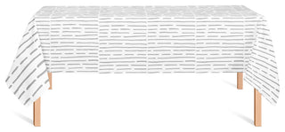 Uneven Lines Gray 58x102 Tablecloth