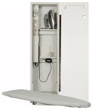Deluxe Swivel Electric Ironing Center, Flat White Door