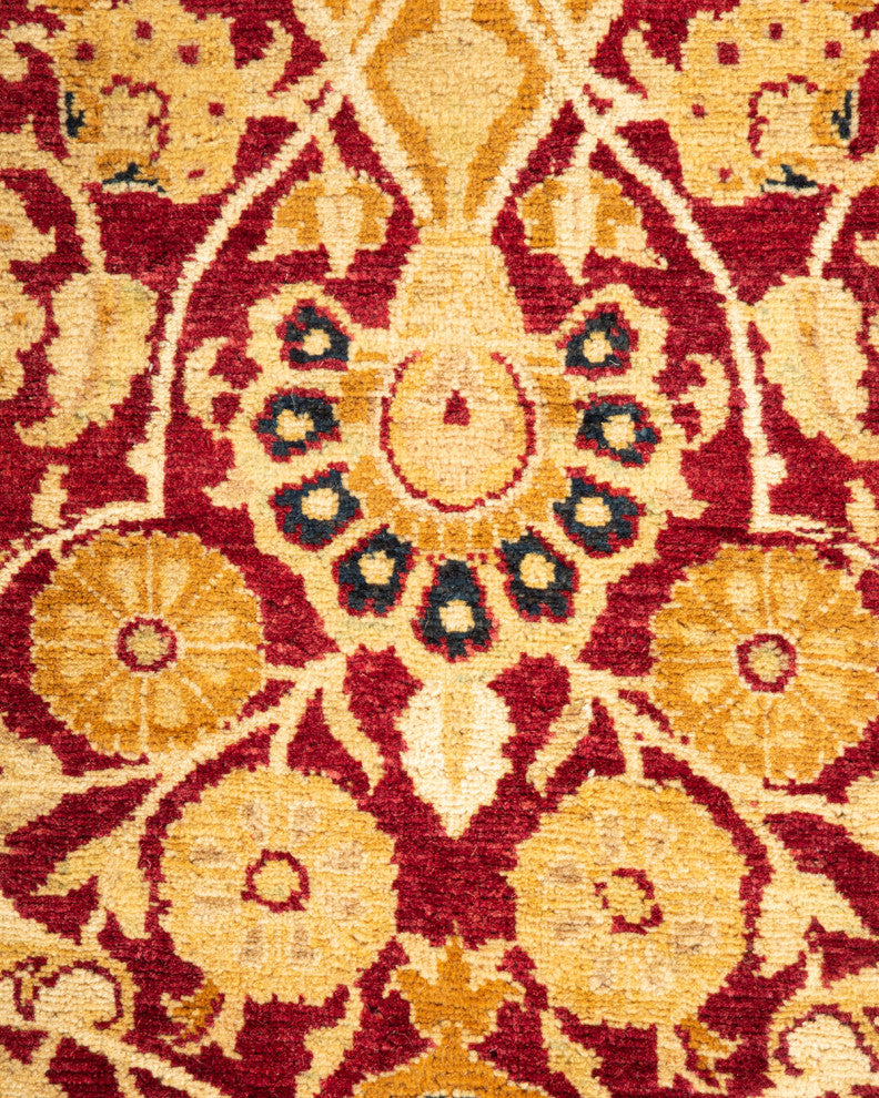 Mogul, One-of-a-Kind Hand-Knotted Area Rug  - Red, 6' 1" x 9' 0"