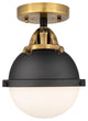 Innovations 288-1C-BAB-HFS-61-BK-LED 1 Light Semi-Flush Mount, Matte Black