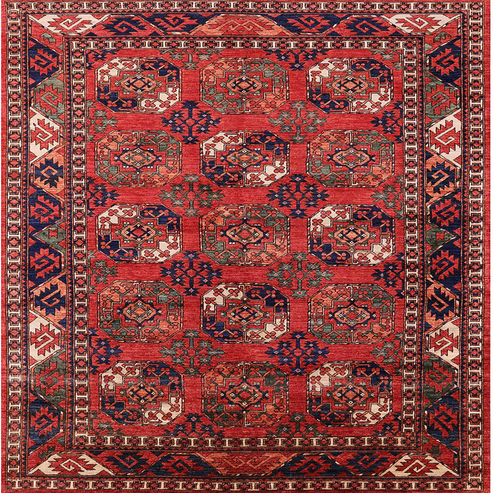 Ahgly Company Indoor Square Mid-Century Modern Area Rugs, 5' Square