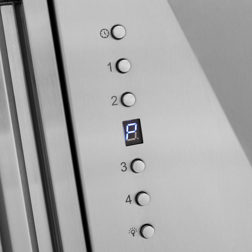ZLINE 48" Wall Mount Hood, Stainless With White Matte Shell, 8654STZ-WM48-CB