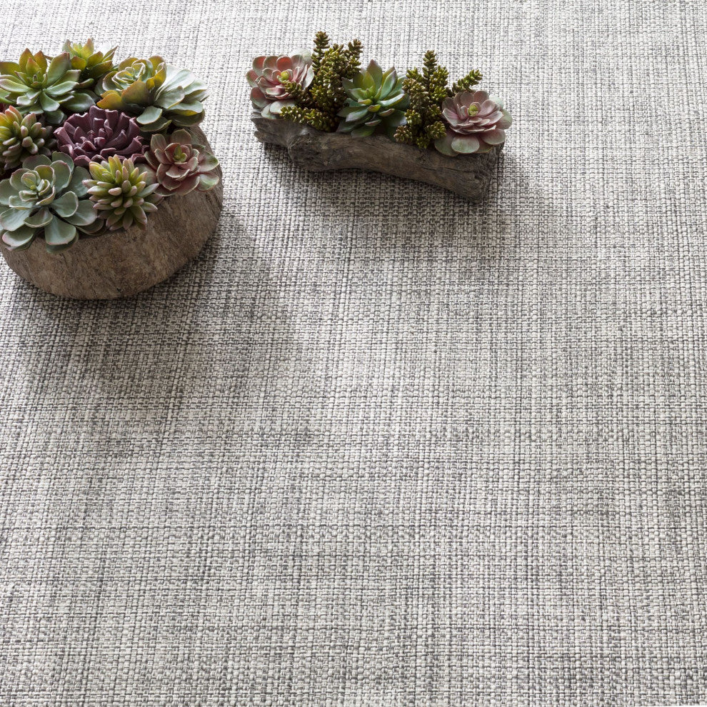 Dash & Albert Fusion Grey Handwoven Indoor/Outdoor Rug, Grey, 4' x 6'