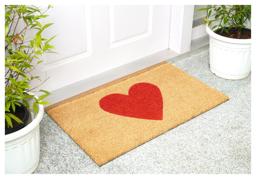 Calloway Mills Red Heart Doormat, 24' X 36"