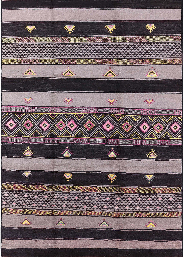 Ahgly Company Indoor Rectangle Mid-Century Modern Area Rugs, 7' x 10'