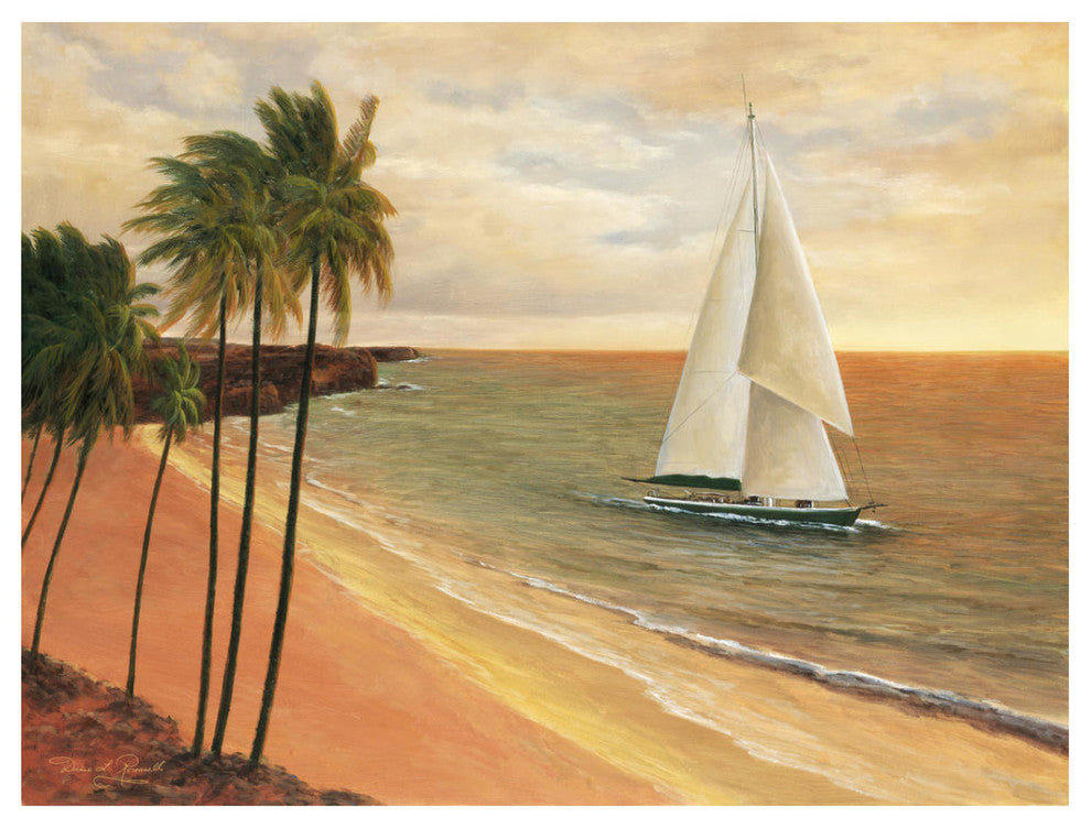 "Tropical Holiday" Digital Paper Print by Diane Romanello, 18"x14"