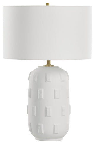 Uttermost Emerie Textured White Table Lamp