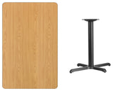 30"x48" Mahogany Laminate Table Top With 22"x30" Table Height Base