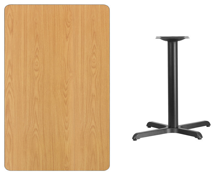 30"x48" Mahogany Laminate Table Top With 22"x30" Table Height Base