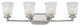 Hinkley Bennett Four Light Vanity, Polished Nickel