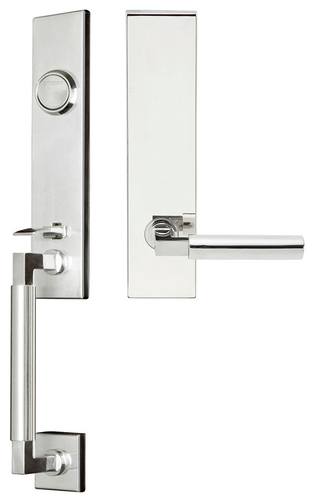 Aurora Lever, Tubular Dummy Handleset, Right Hand, Polished Stainless Steel