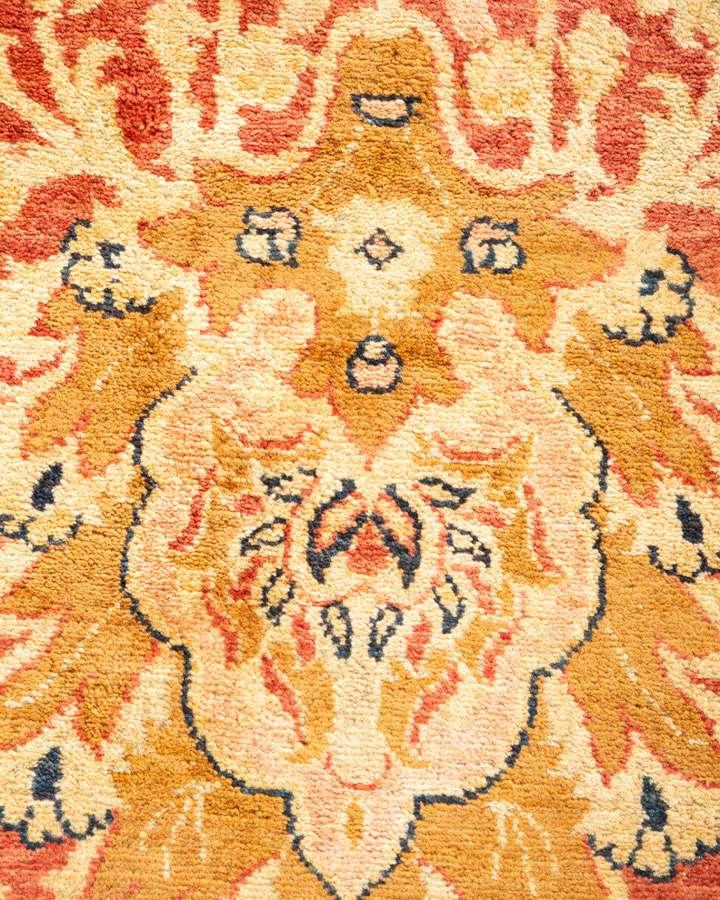 Mogul, One-of-a-Kind Hand-Knotted Area Rug  - Orange, 6' 1" x 8' 10"