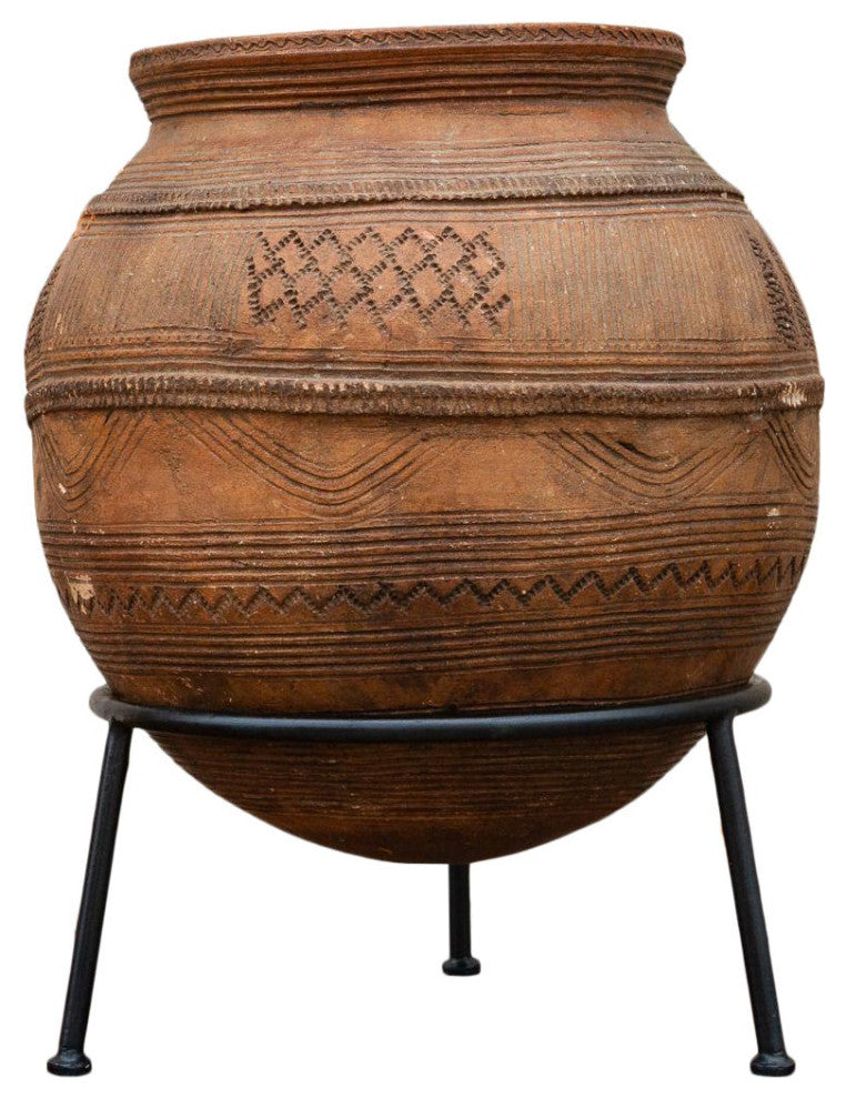 Sankara Antique African Tribal Vessel Pot