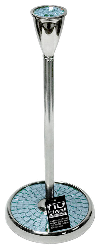 nu steel Mosaic Paper Towel Holder, Aqua