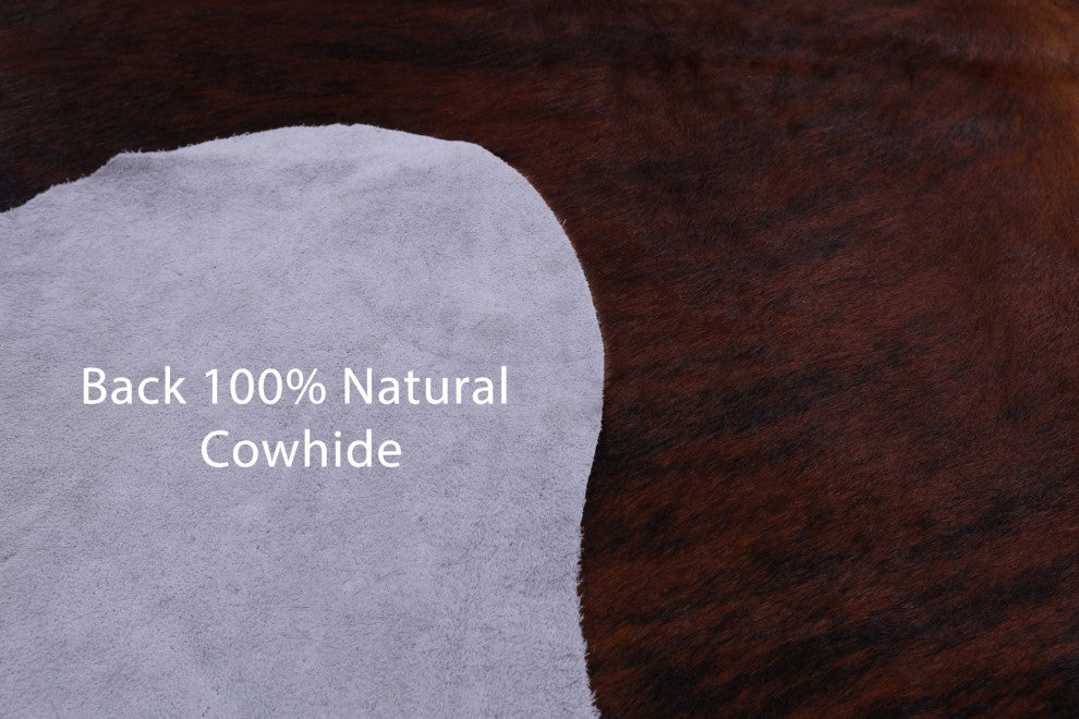 6' 4" X 5' 7" Natural Cowhide Rug C1979