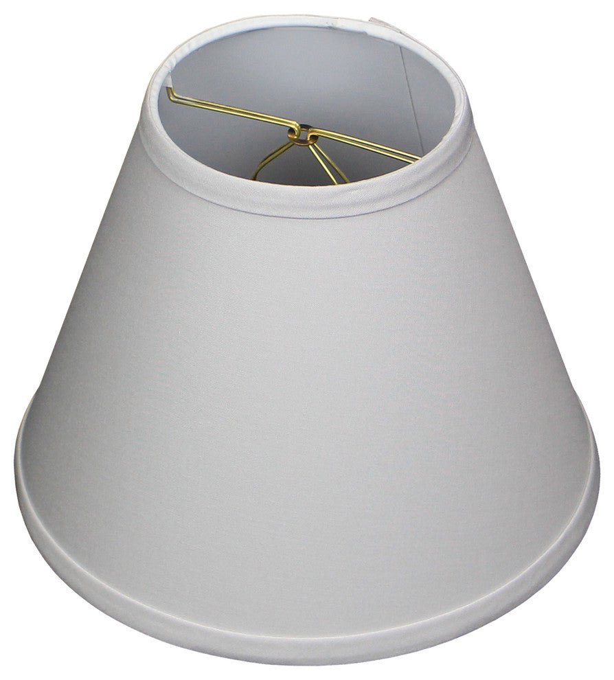 Fenchel Shades, 5"x10"x8" Bulb Clip Attachment Empire Lamp Shade, Linen