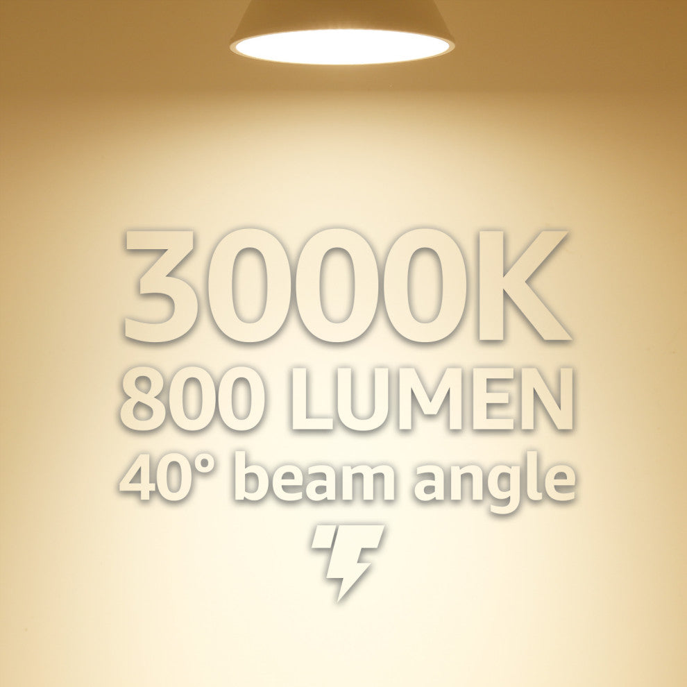 TORCHSTAR PAR30 LED Bulb, Dimmable Spotlight Bulbs, 3000K Warm White, Set of 6